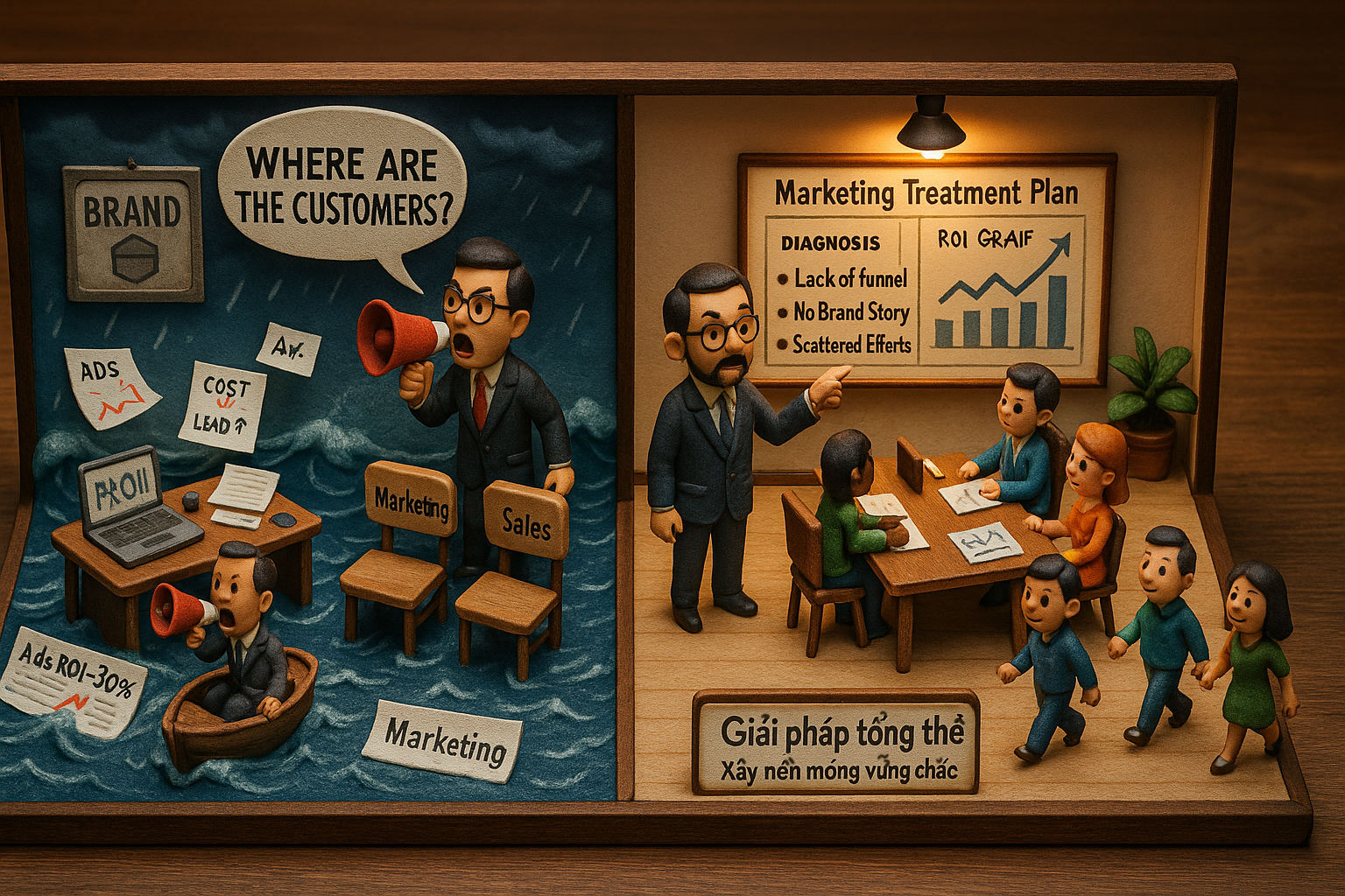 Doanh Nghiệp Lạc Lối Khi Không Có Chiến Lược Marketing Tổng Thể