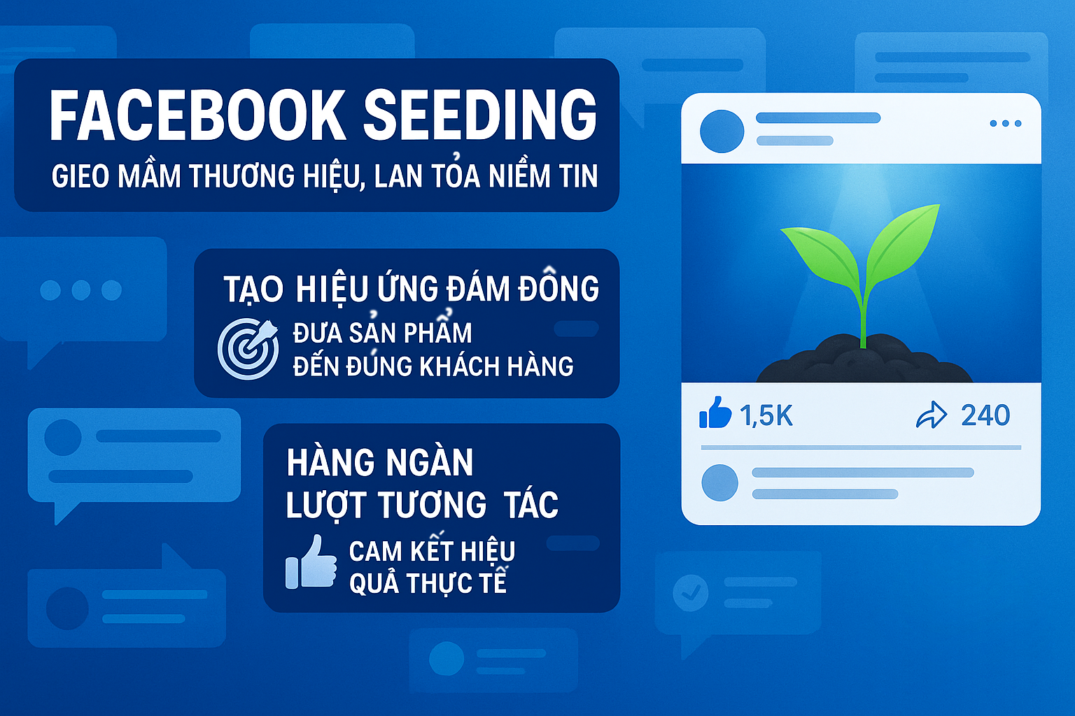 Dịch vụ seeding Facebook uy tín
